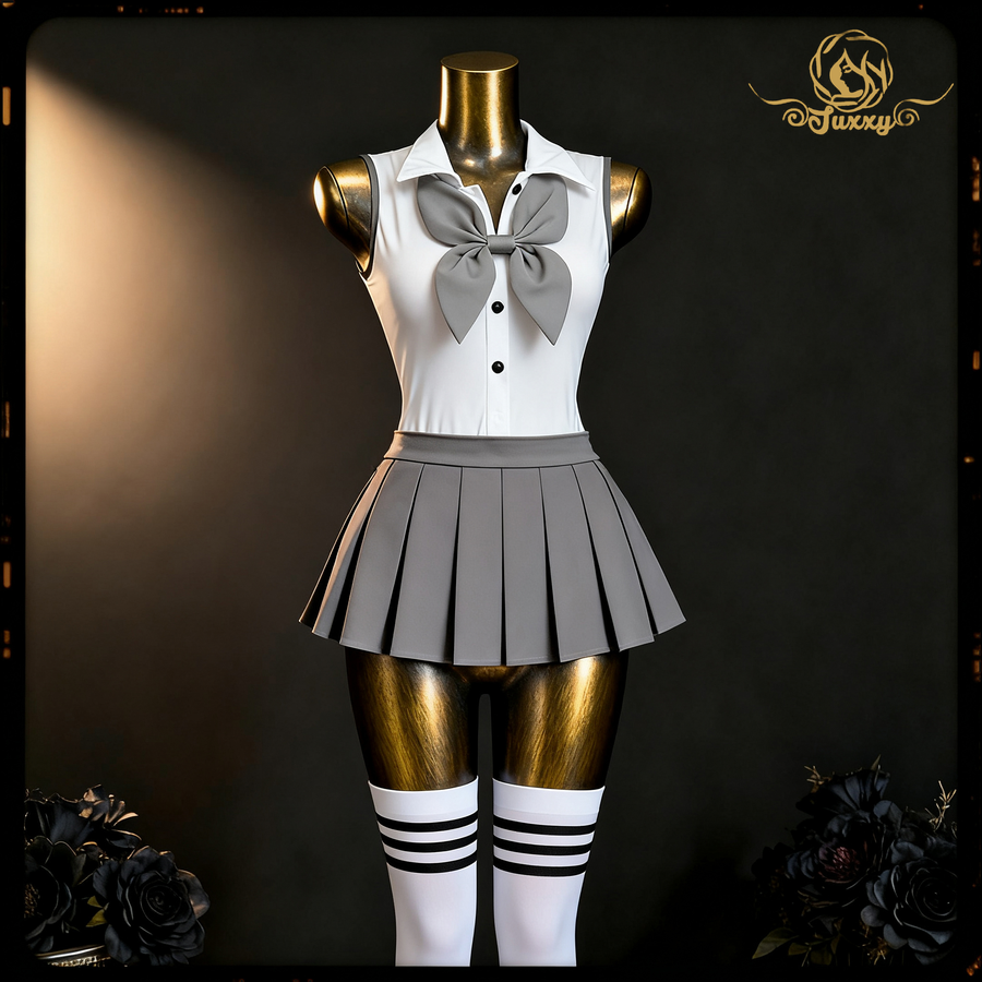 Pure and innocent JK school style 🍃 Sexy uniform with short pleated skirt 👩🏻🎓