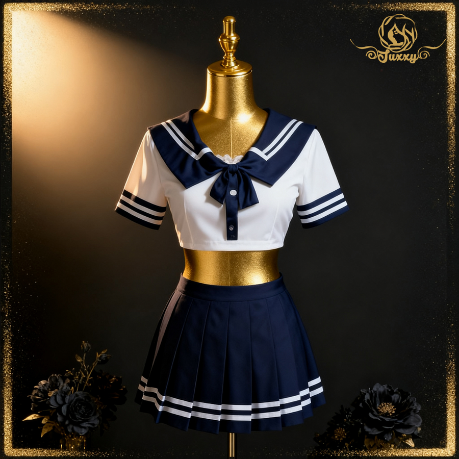 Japanese style 👗 schoolgirl style JK sailor suit sexy uniform set🏫