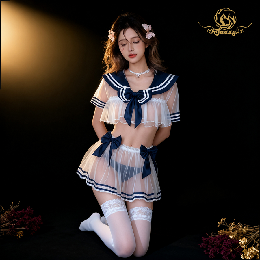 JK sailor uniforms feature a sheer mesh design that exudes a sexy and alluring charm
