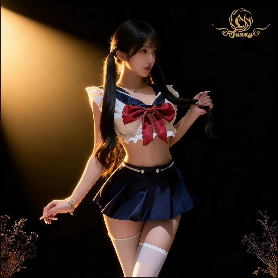 🏫nurse cosplay uniform · Blue · button-front allure