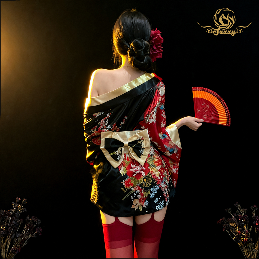 👄Sexy and comfortable kimono-style high-quality off-shoulder uniform ❤️