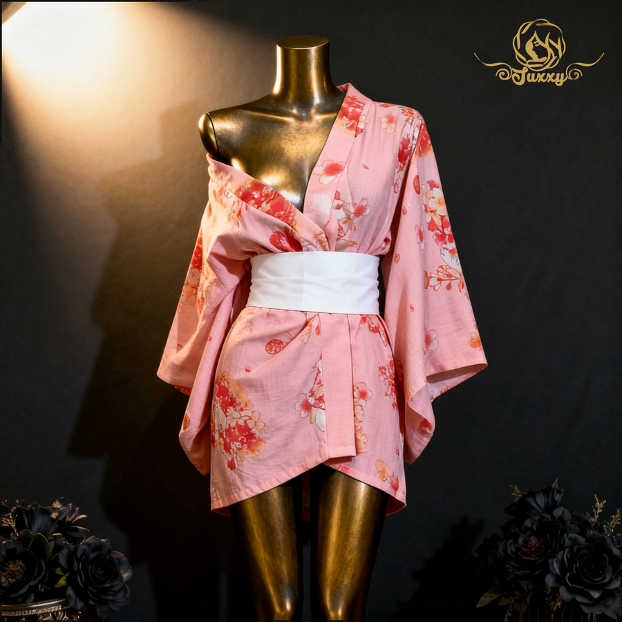 Sexy and comfortable lingerie-style kimono cosplay uniform