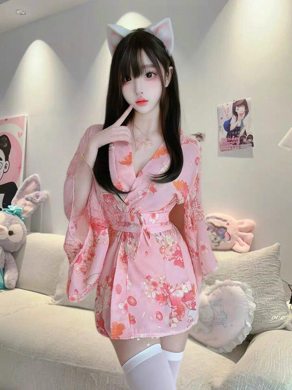 Sexy?? and comfortable lingerie-style kimono cosplay uniform ??
