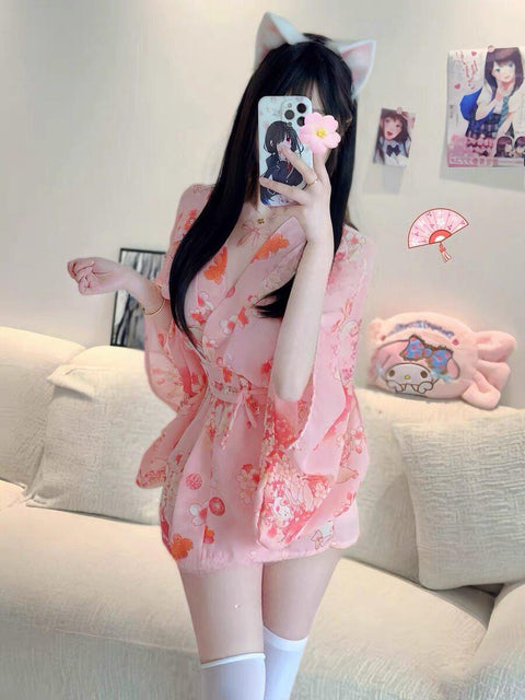 Sexy?? and comfortable lingerie-style kimono cosplay uniform ??