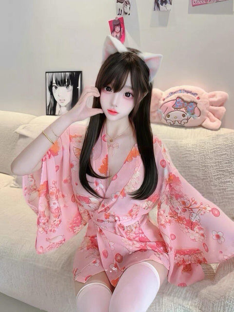 Sexy?? and comfortable lingerie-style kimono cosplay uniform ??