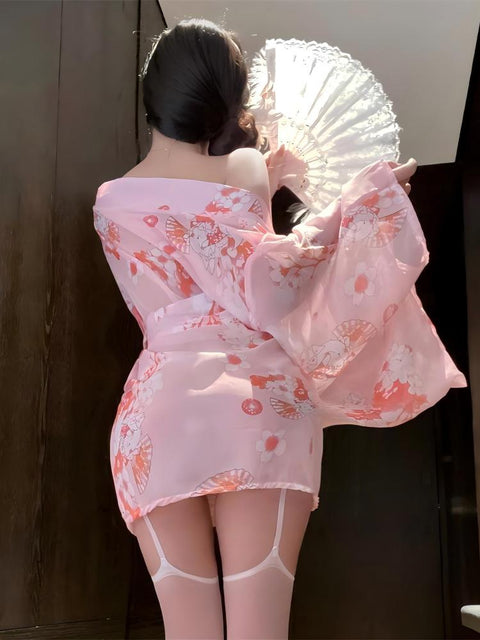 Sexy?? and comfortable lingerie-style kimono cosplay uniform ??