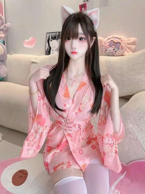 Sexy?? and comfortable lingerie-style kimono cosplay uniform ??