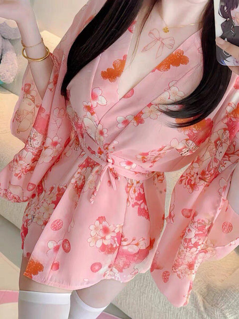Sexy?? and comfortable lingerie-style kimono cosplay uniform ??