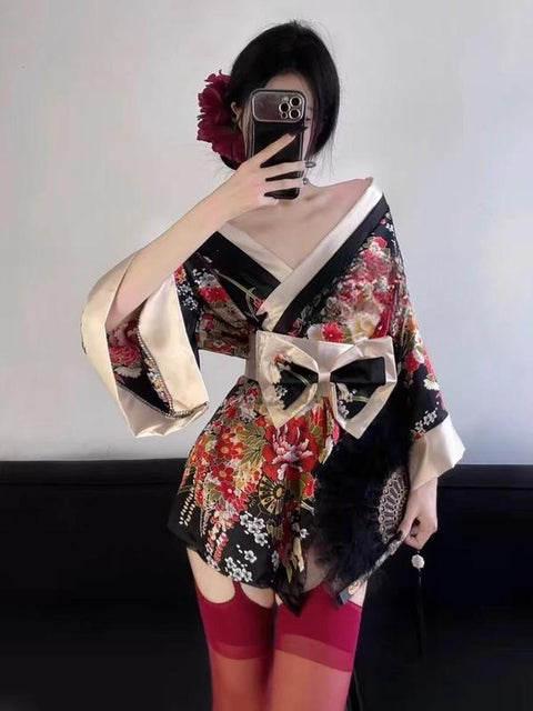 ??Sexy and comfortable kimono-style high-quality off-shoulder uniform ??