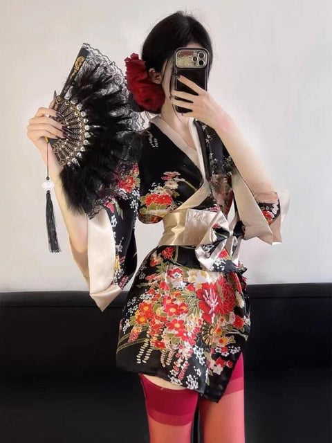 ??Sexy and comfortable kimono-style high-quality off-shoulder uniform ??