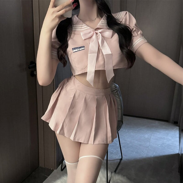 The pink,🥰 innocent-looking JK uniform that girls love most💗