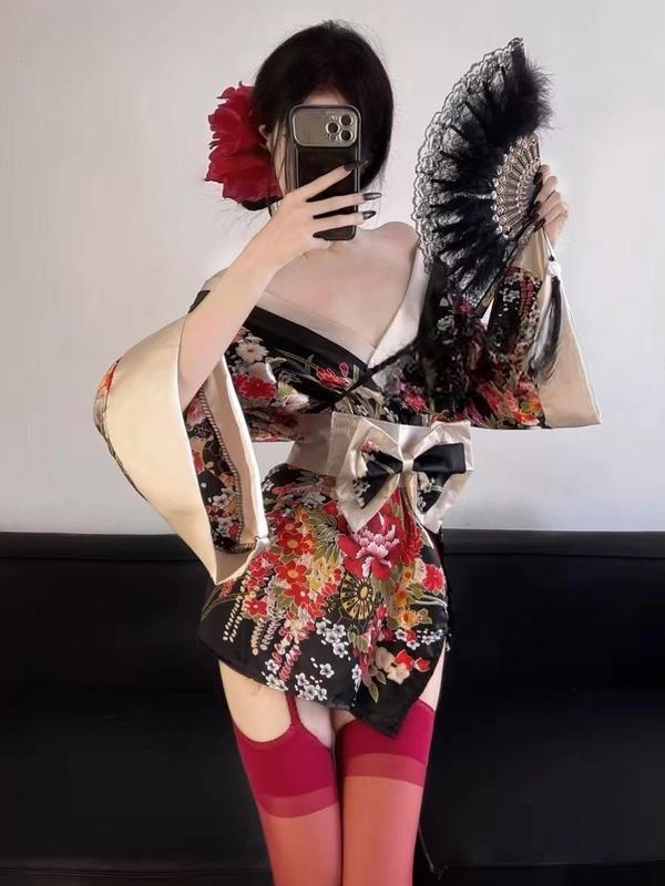 👄Sexy and comfortable kimono-style high-quality off-shoulder uniform ❤️