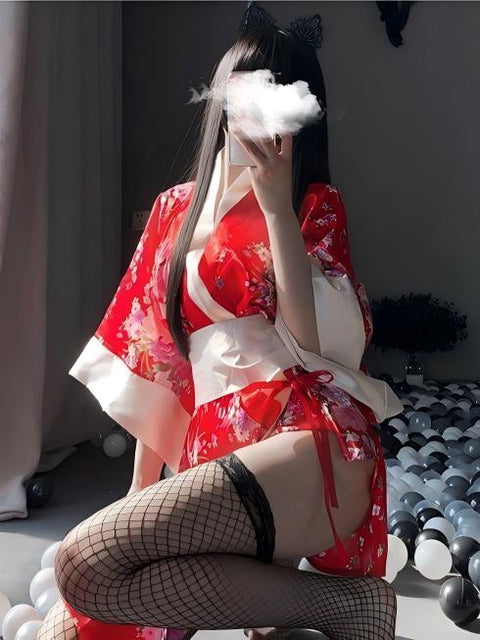 ??Sexy and comfortable kimono-style high-quality off-shoulder uniform ??