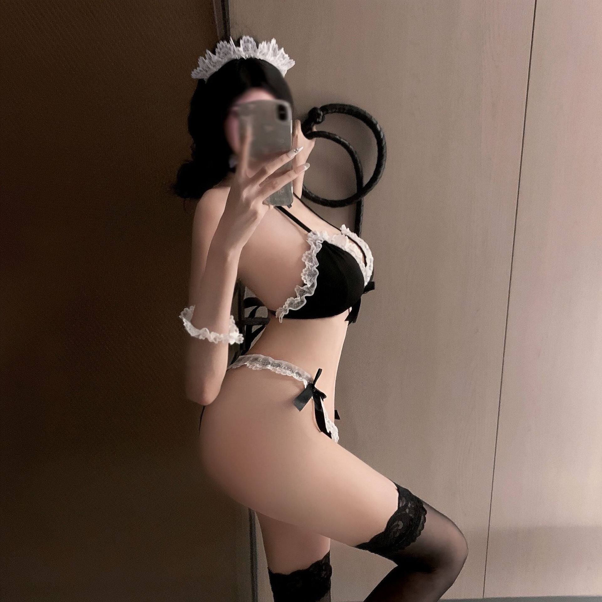 "Heart-Fluttering Little Maid" ?? Sexy Bikini Three-Piece Temptation Set??