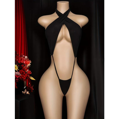 ??Simple yet sexy backless camisole bra??