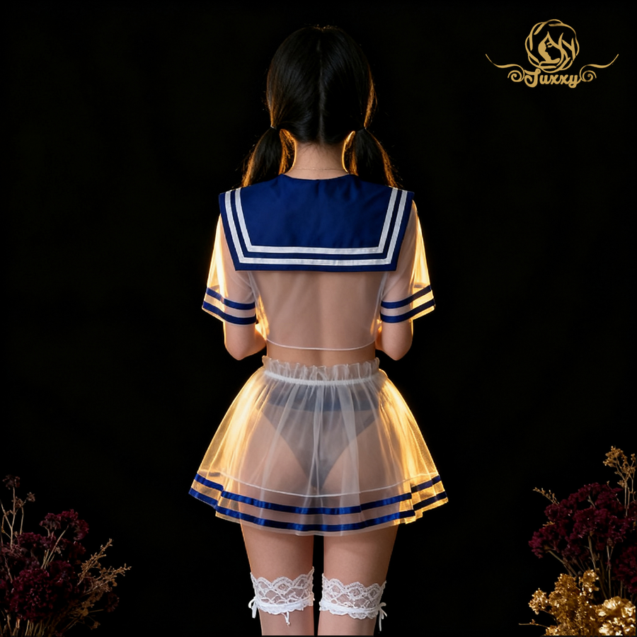 JK sailor uniforms ?? feature a sheer mesh design that exudes a sexy and alluring charm ??