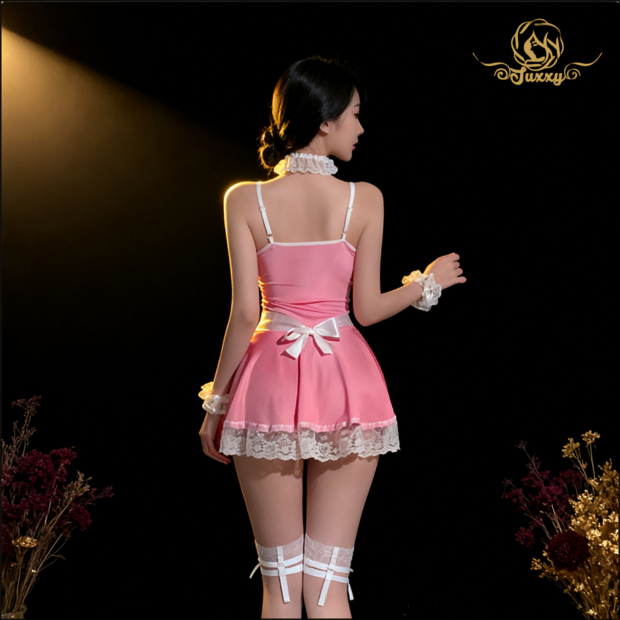 "Filipino maid service" ?? Available in black and pink ??