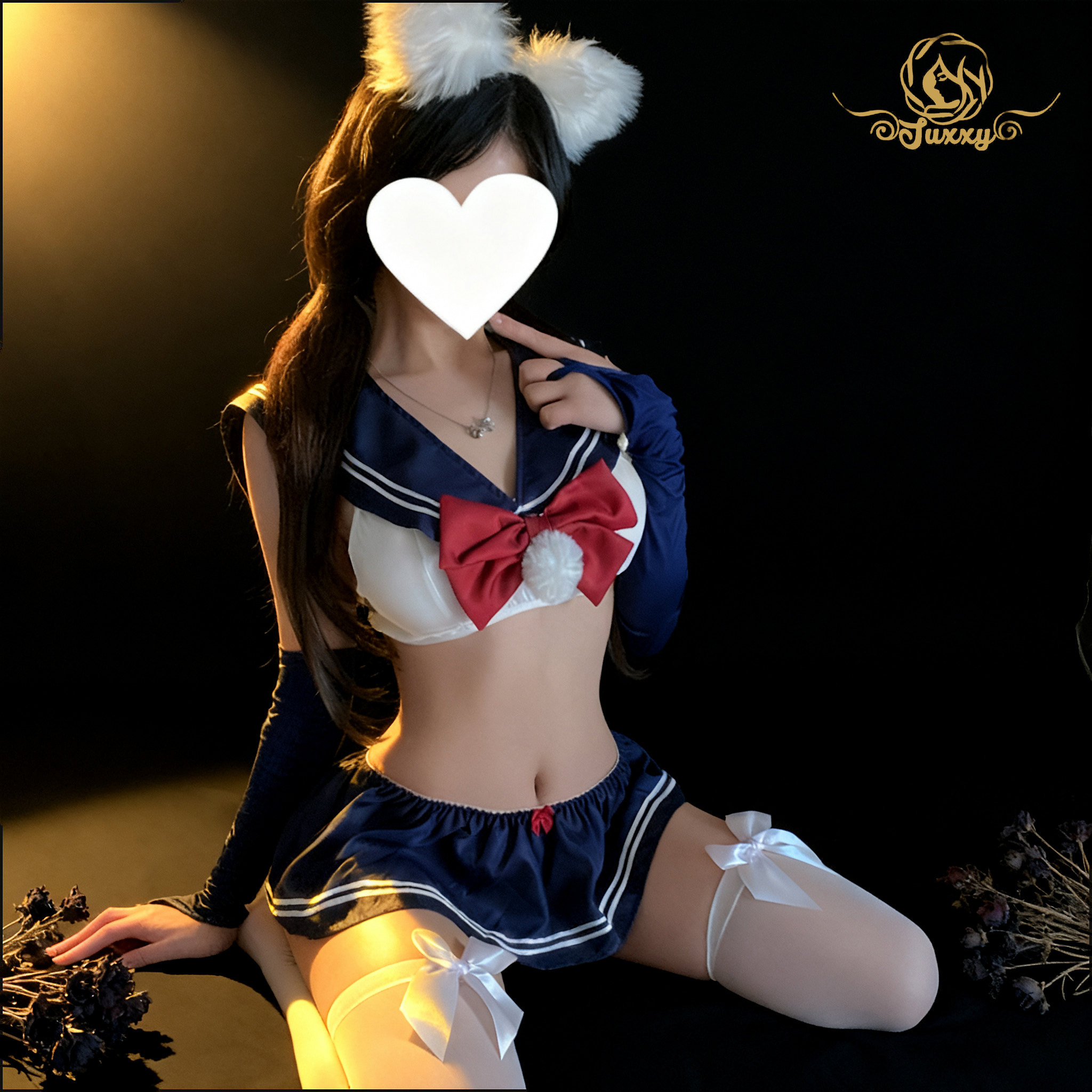 💙nurse cosplay uniform · Blue · button-front allure