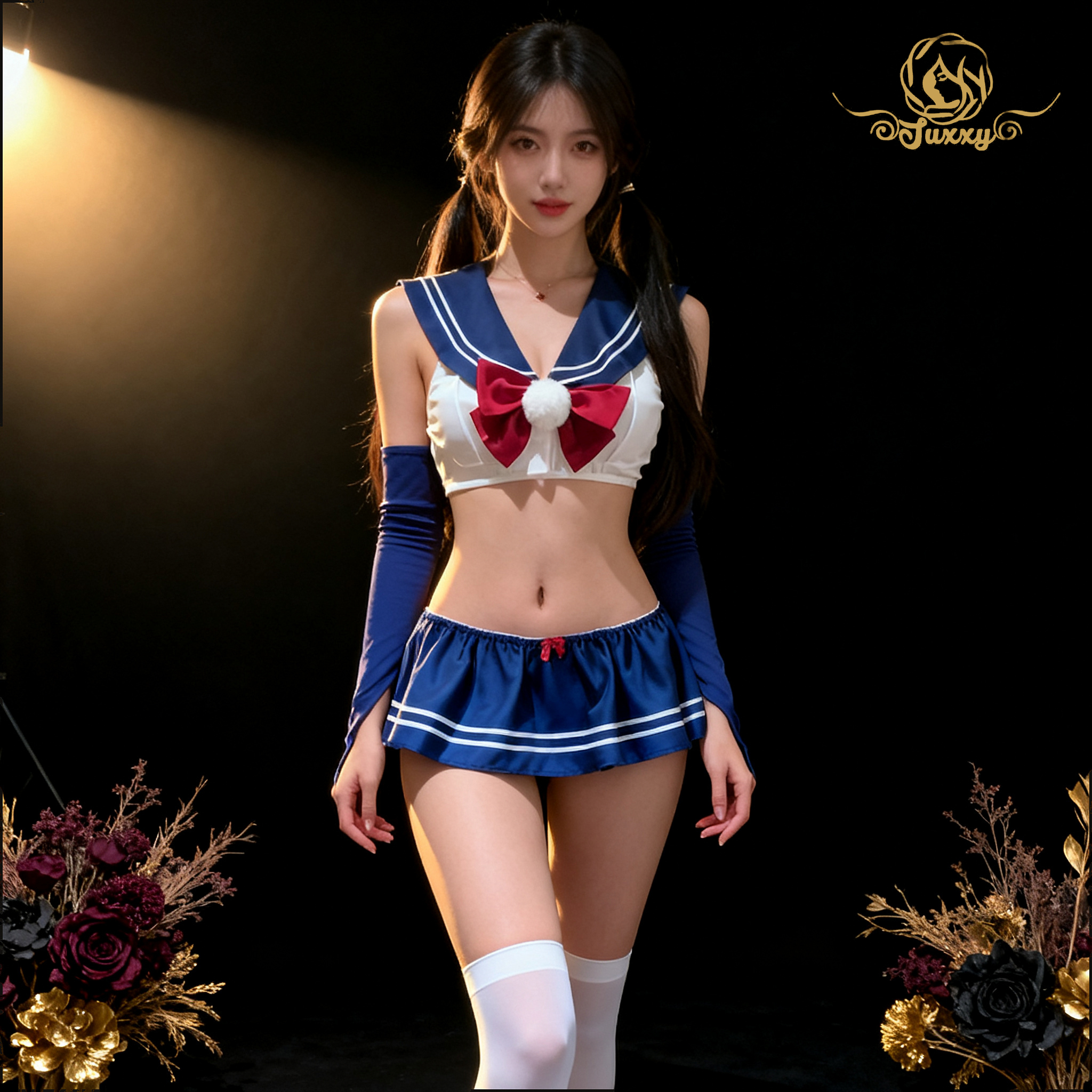 💙nurse cosplay uniform · Blue · button-front allure