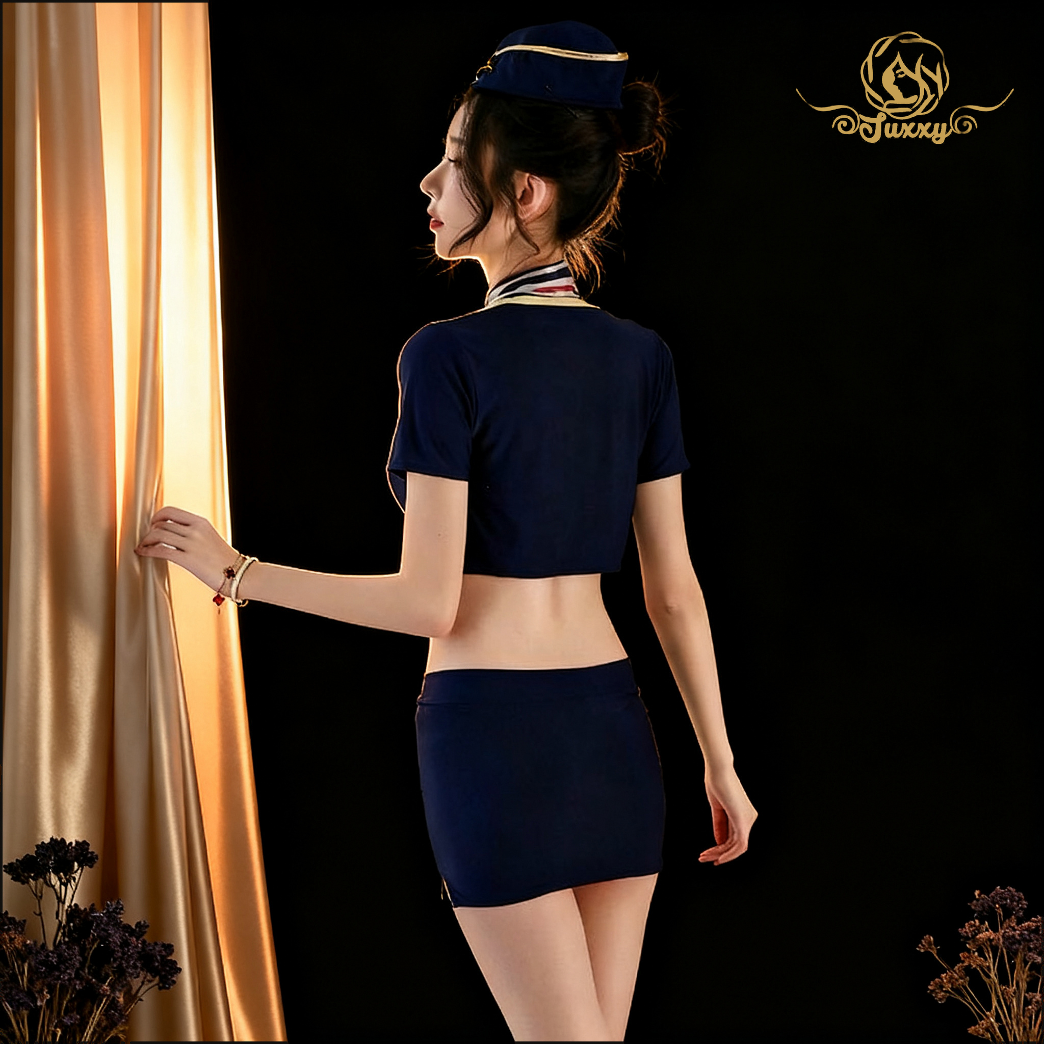 🎀bunny girl bodysuit · blue · fluffy trim coquette