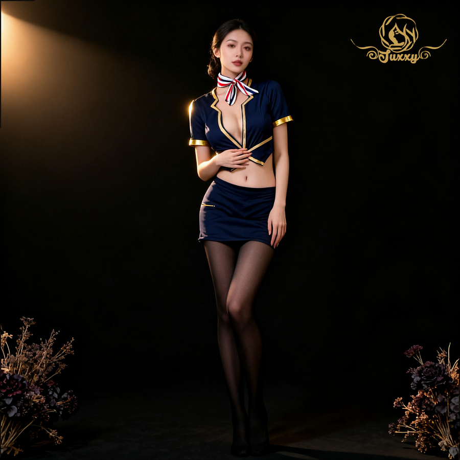 🎀bunny girl bodysuit · blue · fluffy trim coquette