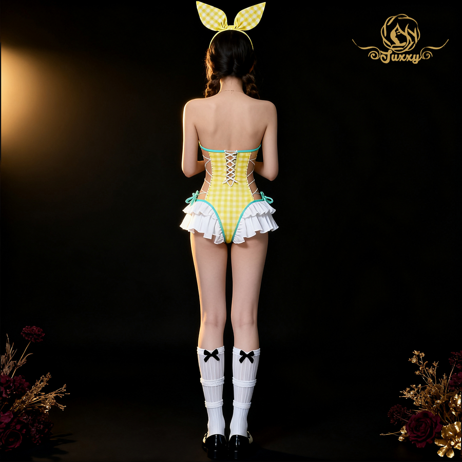 「เลมอนซัมเมอร์」 สไตล์หวาน โบว์ผูก เปิดเอว ลูกไม้ จีบกระโปรง 🍋🎀
