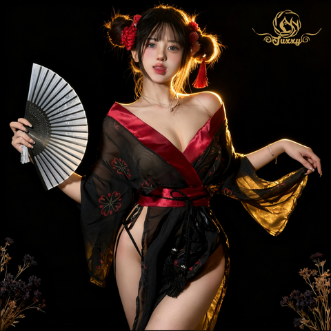 🤩Chinese hanfu style · Black · sheer layered classic