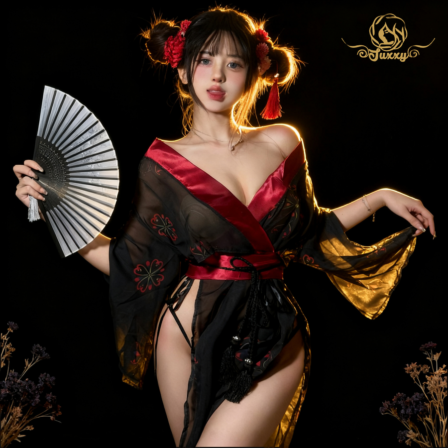 🤩Chinese hanfu style · Black · sheer layered classic