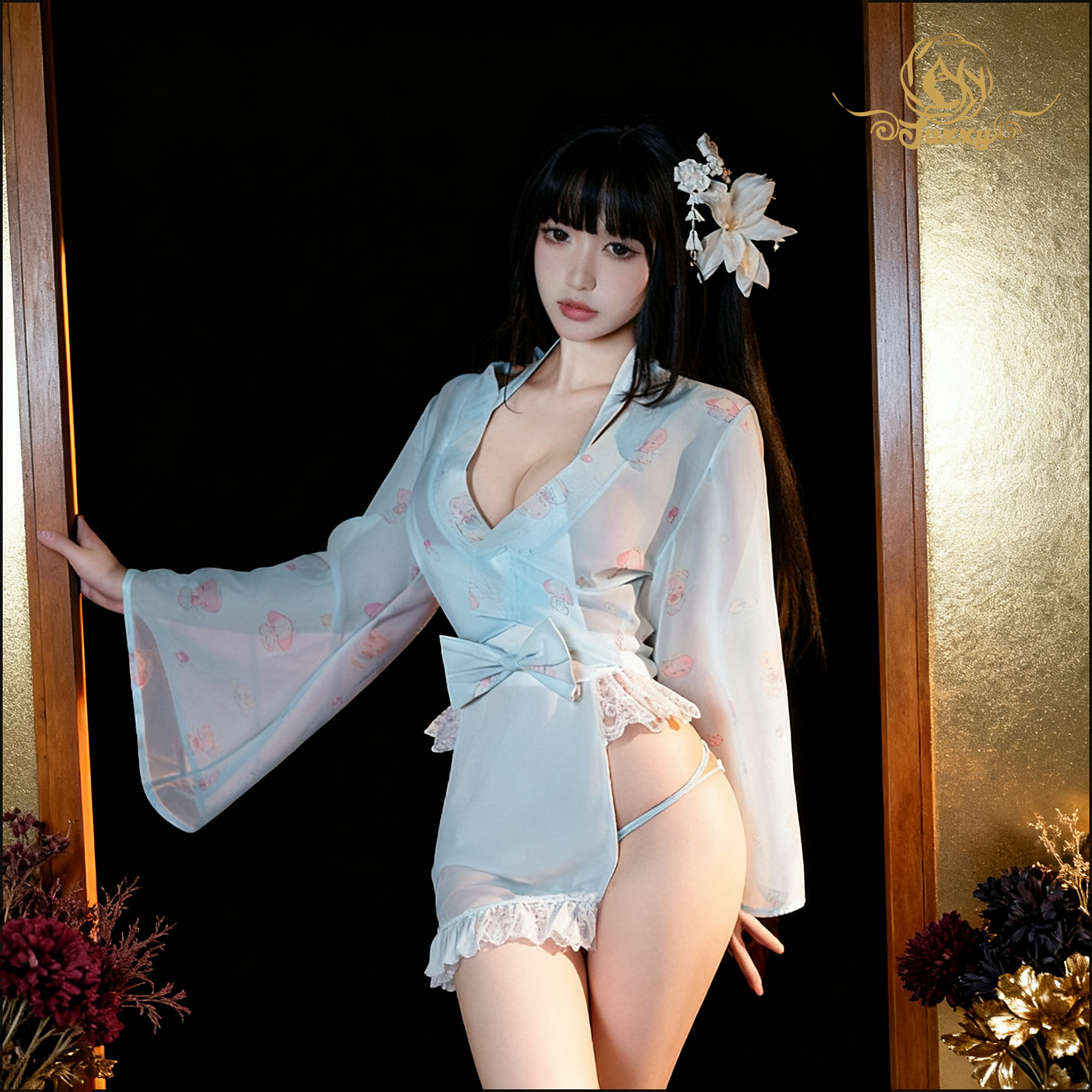 💙 and comfortable kimono-style cosplay pajamas 🎗 High quality💕