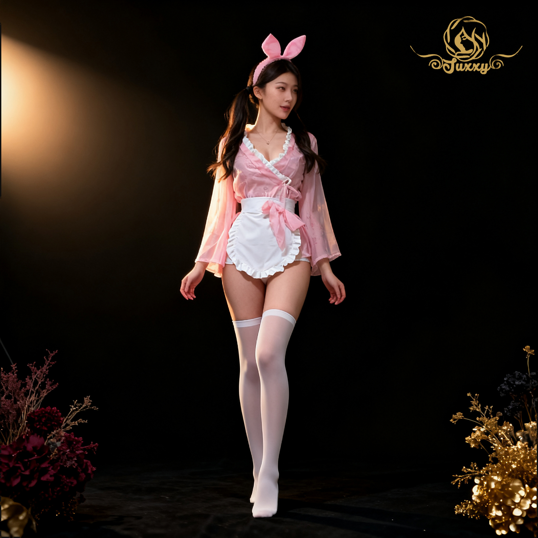Sexy and comfortable kimono-style cosplay ?? High-quality pajamas with lace trim ??