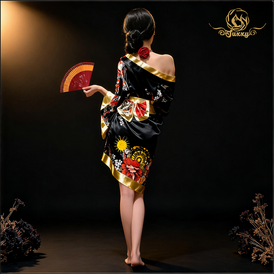 👄Sexy and comfortable kimono-style high-quality off-shoulder uniform ❤️