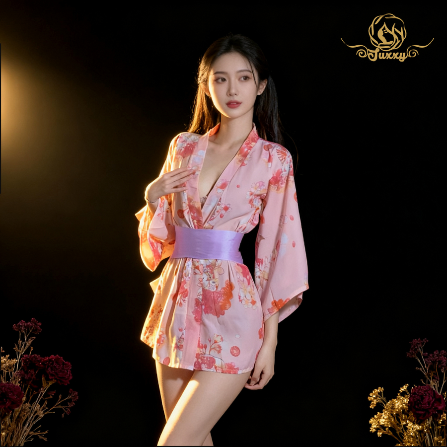 Sexy🩷 and comfortable lingerie-style kimono cosplay uniform ❤️