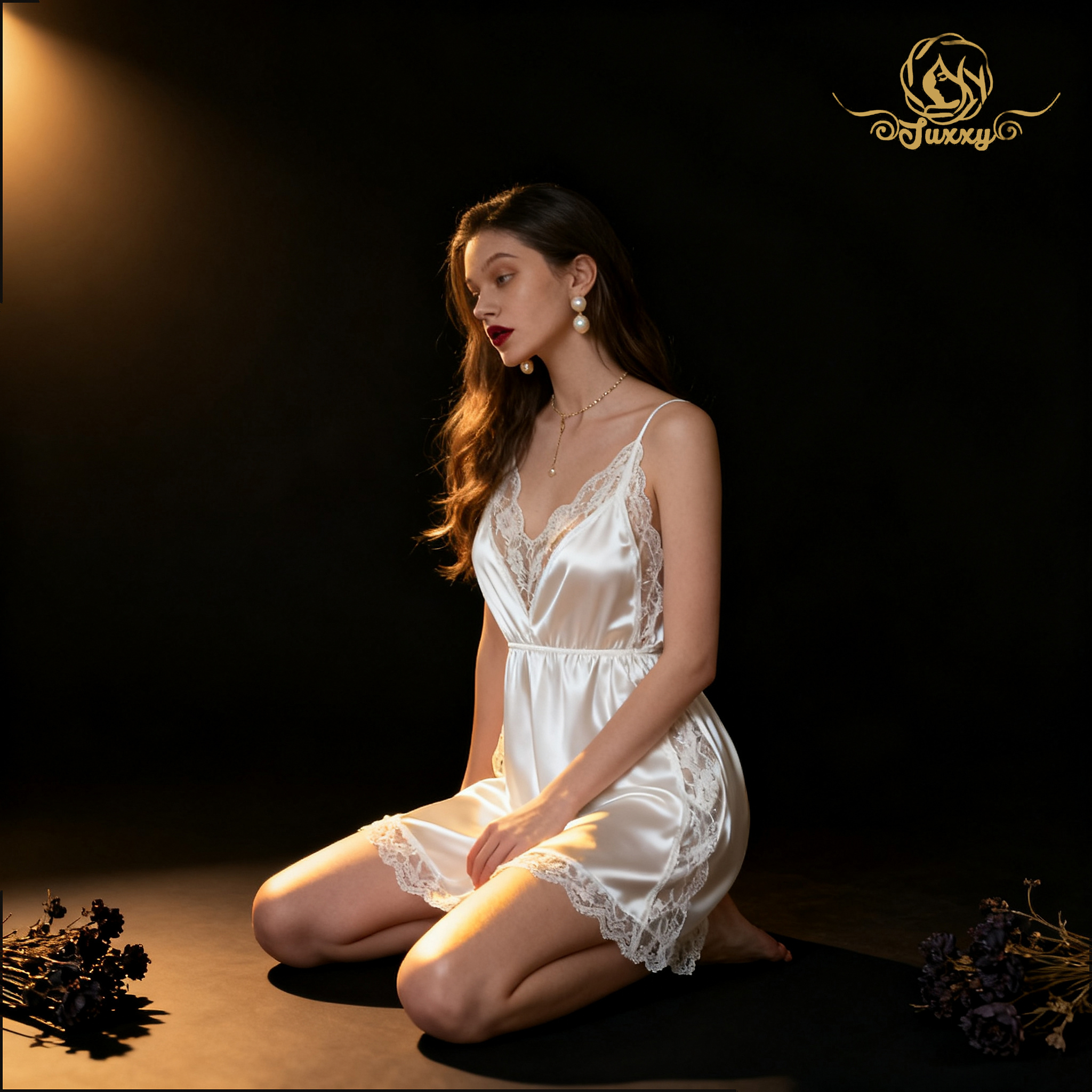 ❤️‍🔥A sexy and light cheongsam adorned with charming lace trim. 👚