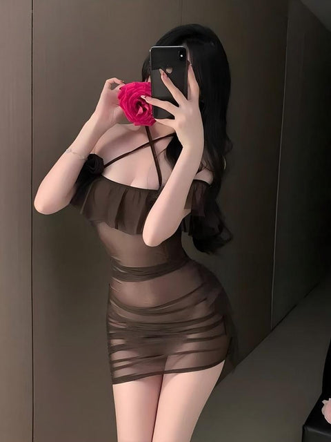 "Rose Night" ??- A sexy, see-through bodysuit with a sophisticated, sensual design.??