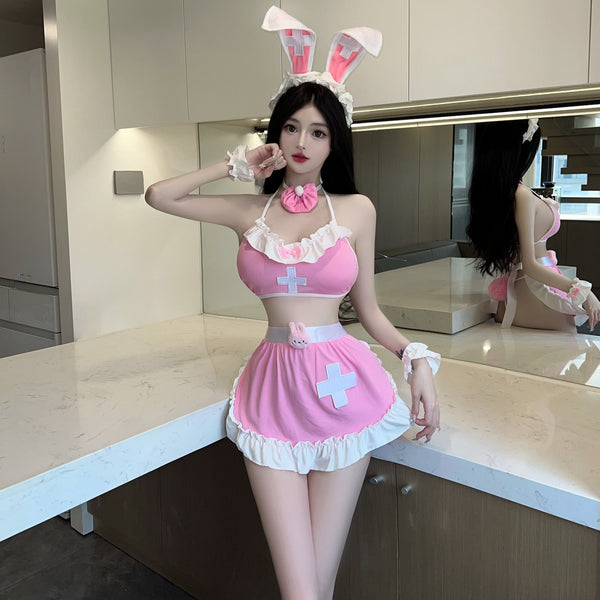 "The Little Bunny Nurse is Here!" ?? Featuring a bunny girl-inspired nurse uniform ??