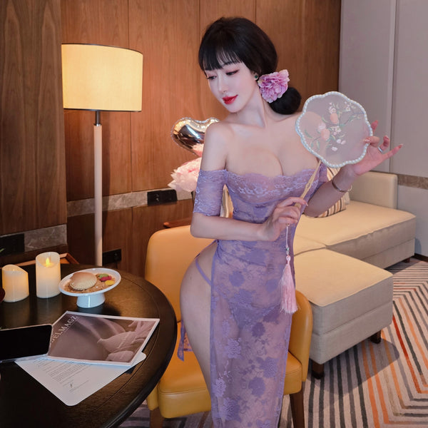 "Romantic Purple Rose"🟣 Purple Mesh Strapless Maxi Dress - A sophisticated and alluring dress with a mature, elegant style.🌹