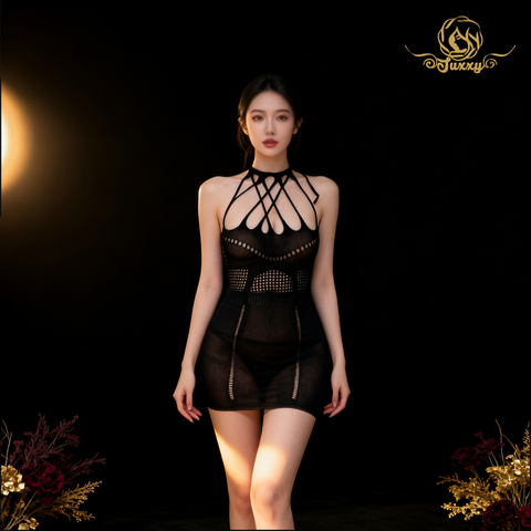 🕸fishnet mesh set · Black · fishnet stretch fit